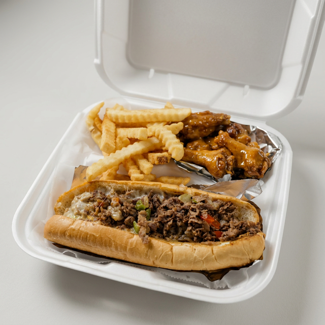 6pc Wings/Philly Combo.